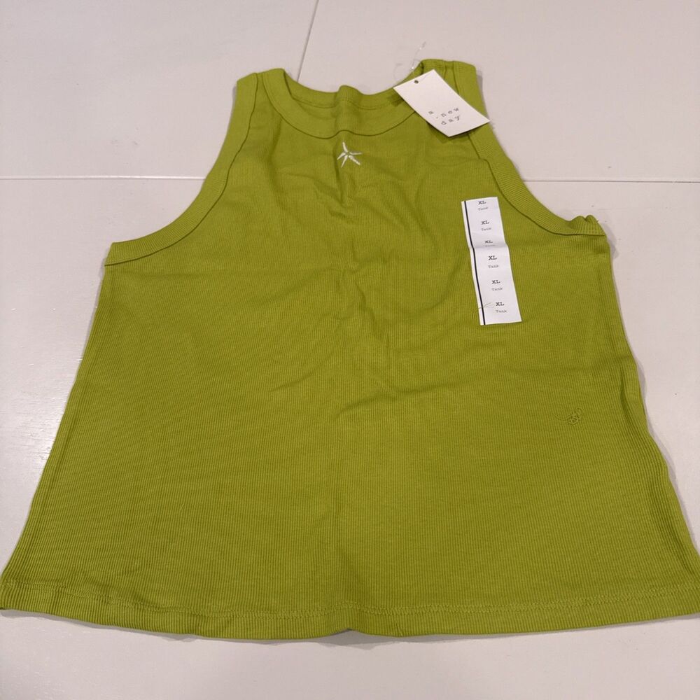 Women's A New Day Green Tank Top Size XL NWT